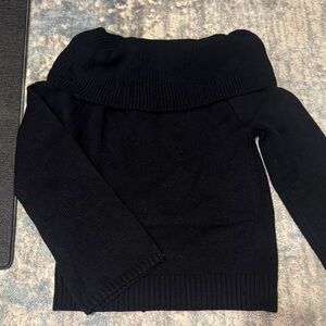 SHEIN Black Cowl Neck Sweater